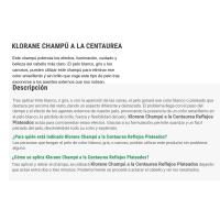 Champú KLORANE CENTAUREA, bote 200 ml