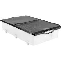 Caja de plástico bajocama con ruedas, 63 L, New TATAY, 18x78x45 cm