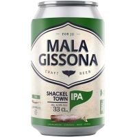 Cerveza Shackel town IPA MALA GISSONA, lata 33 cl