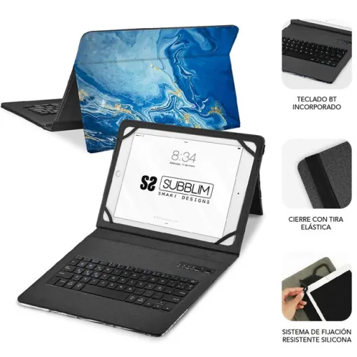 Funda mármol con teclado para tablet de 9,6 a 11" Trendy SUBBLIM