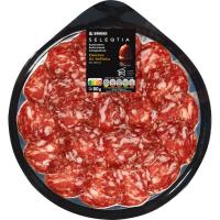 Salchichón bellota ibérico extra EROSKI SELEQTIA, sobre 80 g
