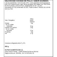 Salchichas big de pollo ELPOZO, pack 3x200 g