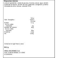 Nubes veganas VIDAL, bolsa 180 g