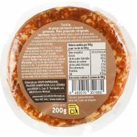 Tortilla sin huevo con cebolla EROSKI VEGGIE, 1 ud, 200 g