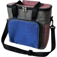 Bolso nevera Star 10 litros, 2 cremalleras, gris, rojo y azul CAPRICE, 1 ud Bolso nevera Star 10 litros, 2 cremalleras, gris, rojo y azul CAPRICE, 1 ud