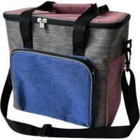 Bolso nevera Star 15 litros, 2 cremalleras, gris, rojo y azul CAPRICE, 1 ud Bolso nevera Star 15 litros, 2 cremalleras, gris, rojo y azul CAPRICE, 1 ud