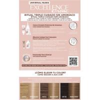 Coloración 8U rubio claro univversal EXCELLENCE CREME, caja 1 ud