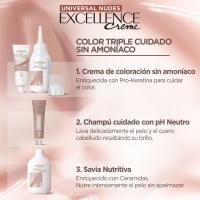 Coloración 3U castaño oscuro EXCELLENCE CREME, caja 1 ud