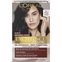 Coloración 2U castaño muy oscuro EXCELLENCE CREME, caja 1 ud