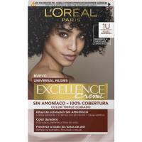 Coloración 1U negro universal nudes EXCELLENCE CREME, caja 1 ud