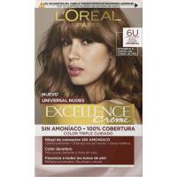 Coloración 6U rubio oscuro EXCELLENCE CREME, caja 1 ud
