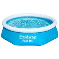 Piscina desmontable autoportante 244x61 cm, sin depuradora, Fast Set BESTWAY, 1 ud Piscina desmontable autoportante 244x61 cm, sin depuradora, Fast Set BESTWAY, 1 ud