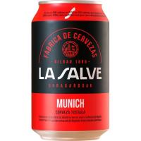Cerveza Munich LA SALVE, lata 33 cl