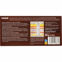 Coulant de chocolate EROSKI, pack 2x90 g