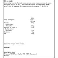 Chocolate de postre LINDT, tableta 200 g