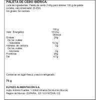 Paleta de cebo ibérica LEGADO IBÉRICO, sobre 60 g