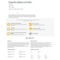 Alimento de pollo para perro mini adulto ULTIMA, saco 7 kg