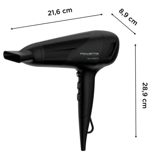 Secador de pelo negro, 2300 W, Studio Dry CV5843 ROWENTA