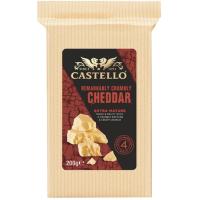 Queso Cheddar extra mature CASTELLO, cuña 200 g