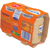 Potito plátano, mandarina, pera y galleta NUTRIBEN, pack 2x190 g