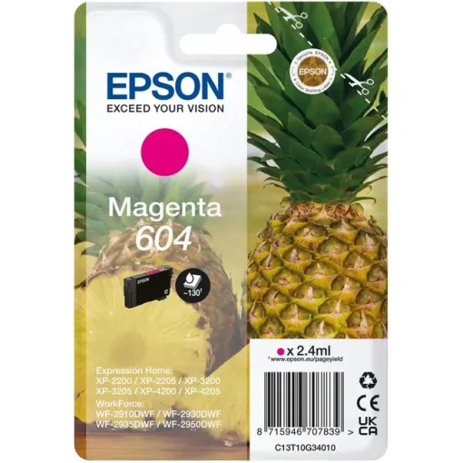 Cartucho de tinta original Magenta 604 EPSON, 1 ud