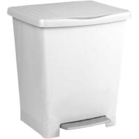 TATAY MILENIUM zaborrontzi zuri pedalduna, edukiera 25 l, 33,5x30x39 cm