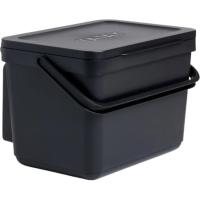 TATAY zaborrontzi beltz euskarriduna, edukiera 6 l, 26,5x20,5x18,5 cm