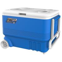 Nevera portátil rígida transformable en mesa rígida azul ATLANTIC, 45 litros Nevera portátil rígida transformable en mesa rígida azul ATLANTIC, 45 litros