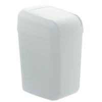 DENOX Troya zabor-ontzi zuria, tapa kulunkaria, 35x28x53 cm, 30 l