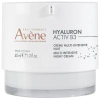 Crema multi-intensiva noche AVÉNE HYALURON ACTIV B3, tarro 40 ml