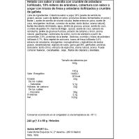 Helado mirtillo arándano GRUVI, caja 4x60 g