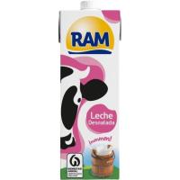Leche desnatada RAM, brik 1 litro