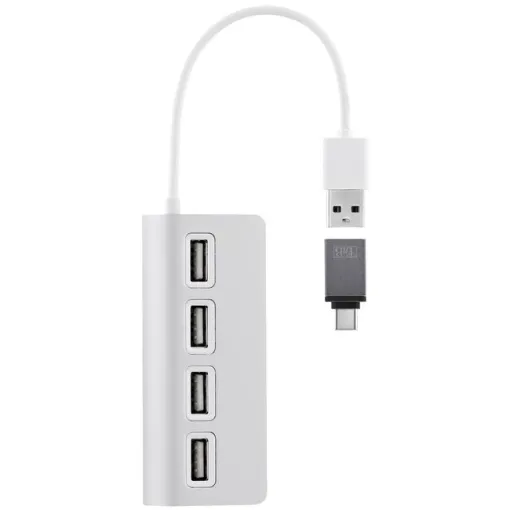 Hub de 4 puertos aluminio USB-A y adaptador USB-C HUBUSB4ALU TNB Hub de 4 puertos aluminio USB-A y adaptador USB-C HUBUSB4ALU TNB