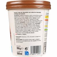 EROSKI brownie txokolate izozkia, terrina 500 ml