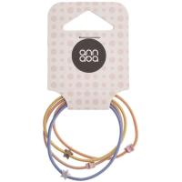 Gomas estrechas colores+figuras pequeñas ANNABA, pack 4 uds