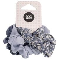 Coletero scrunchie liso+estampado ANNABA, pack 2 uds