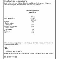 Chicharrillos en escabeche VIGILANTE, lata 120 g