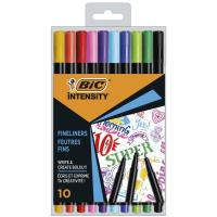 Rotulador de punta fina, 10 colores, Intensity Fine BIC, pack 10 uds