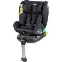 Silla de auto Evolvefix Plus i-Size negra con isofix, grupo 0-1 BEBE CONFORT Apta desde el nacimiento hasta los 150 cm, instalación isofix y pata de apoyo, a contramarcha hasta los 105 cm, giratoria 360º, reclinable, reposacabezas regulable en 10 posicones y protección lateral. Homologación Europea ECE R129