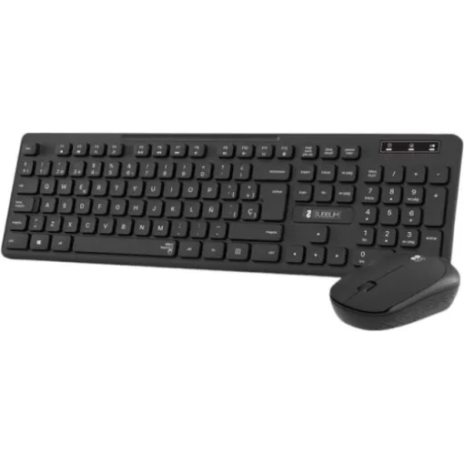 Teclado y ratón negro inalámbrico, Business Slim SUBBLIM