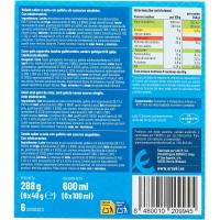 Sandwich de nata sin azúcar EROSKI, pack 6x100 ml