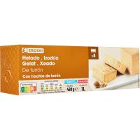 Helado corte de turrón EROSKI, barra 1 litro