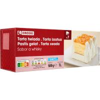 Tarta helada de whisky EROSKI, caja 1 litro