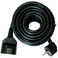 Prolongador negro de 3 metros SILVER ELECTRONICS, 1 ud