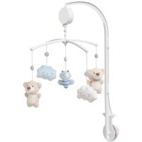 Carrusel musical 5 muñecos abeja azul, favorece el descanso del bebé INTERBABY