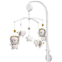 Carrusel musical 5 muñecos estrella gris, favorece el descanso del bebé INTERBABY