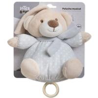 INTERBABY peluxe musikala hartzatxo grisa, estraleuna