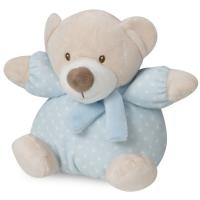 Peluche sonajero cascabel osito azul, tacto extrasuave INTERBABY