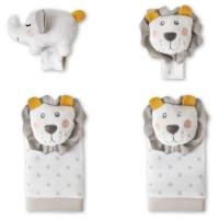 Sonajero manos y pies león, activa el desarrollo visual y auditivo INTERBABY