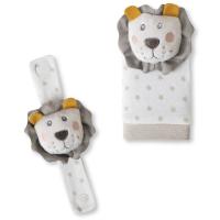 Sonajero manos y pies león, activa el desarrollo visual y auditivo INTERBABY